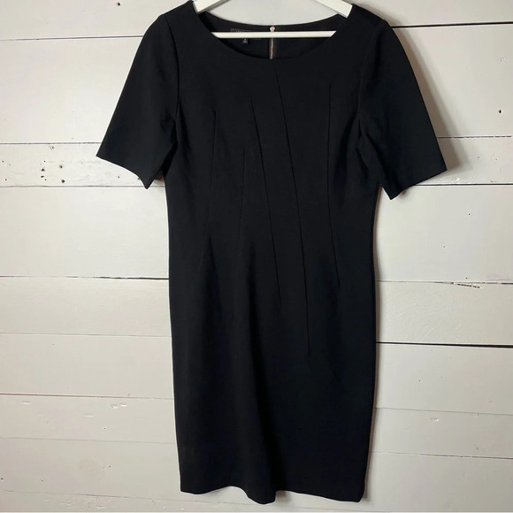 Lafayette 148 New York Women's Black Career Office Sheath Dress Size 6 - Picture 1 of 4